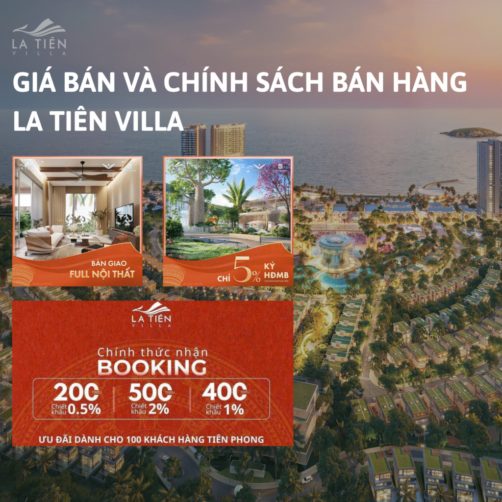 Giá bán và chính sách bán hàng La Tiên VIlla 2025